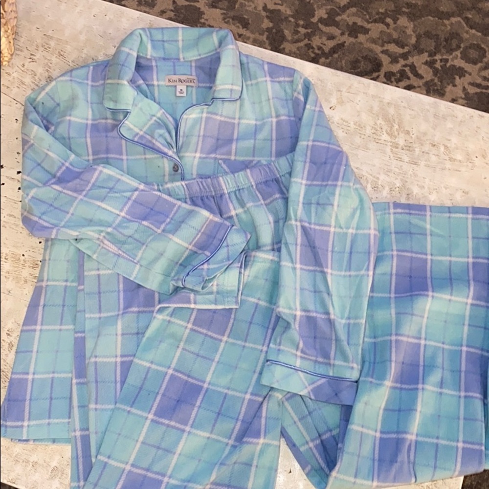 Kim Rogers flannel pajamas